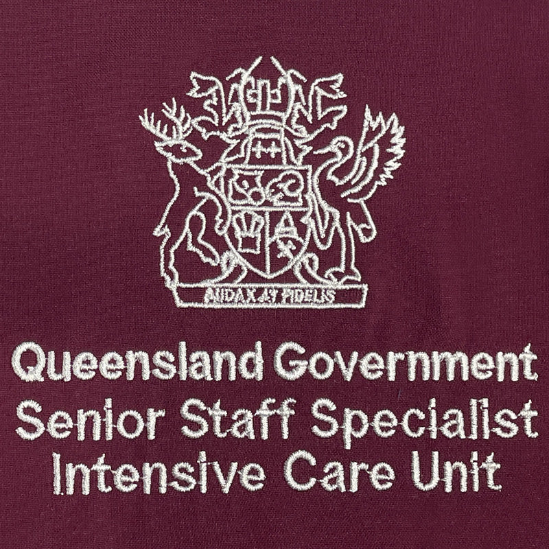 Embroidery Stock Logos - Queensland Government Senior Staff Specialist Intensive Care Unit