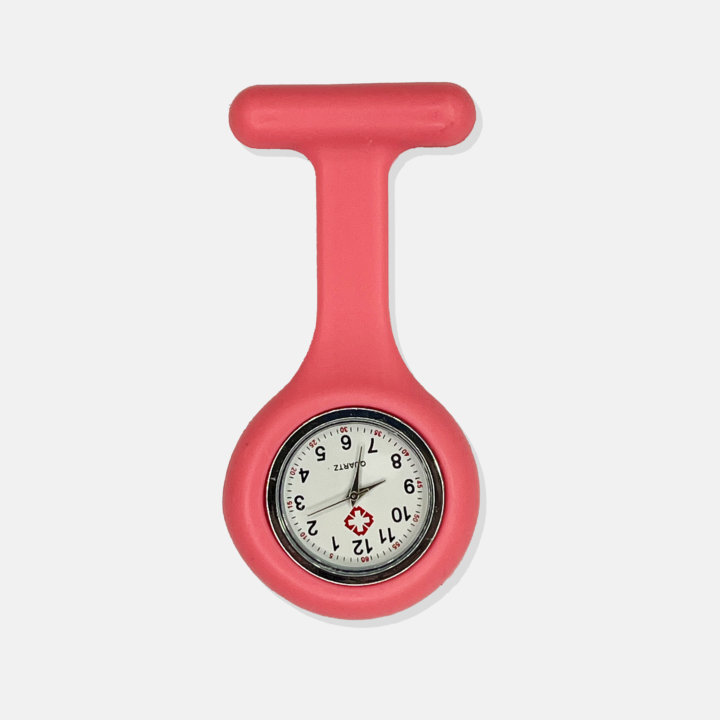 Silicone FOB Watch Light Pink Smilewear