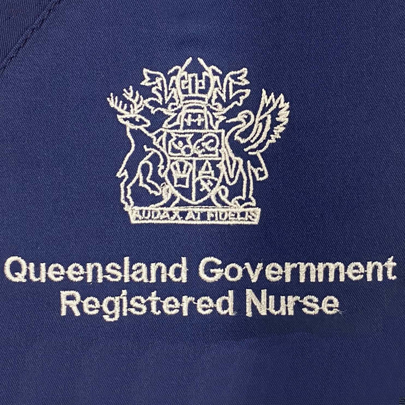 Embroidery Stock Logos - Queensland Government Registered Nurse