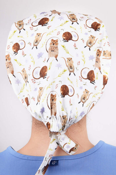 Dr Woof Printed Scrub Hat - Quokka by AndeeTee