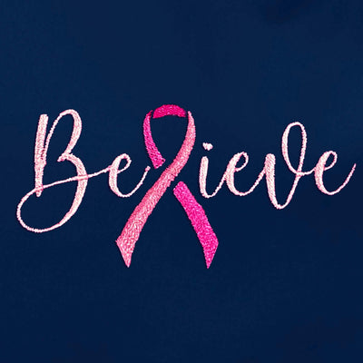 Embroidery Stock Logos - Breast Cancer Awareness - Believe