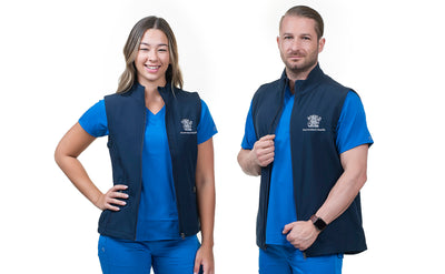 Free embroidery on healthcare industry winterwear