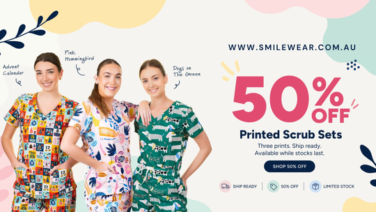 50% Off Shift Ready Printed Scrub Sets: Fun, Comfortable Scrubs at Half Price