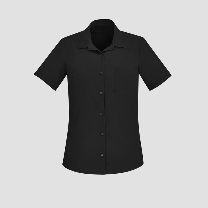 CS947LS - Womens Fashion Biz Florence Plain Short Sleeve Shirt