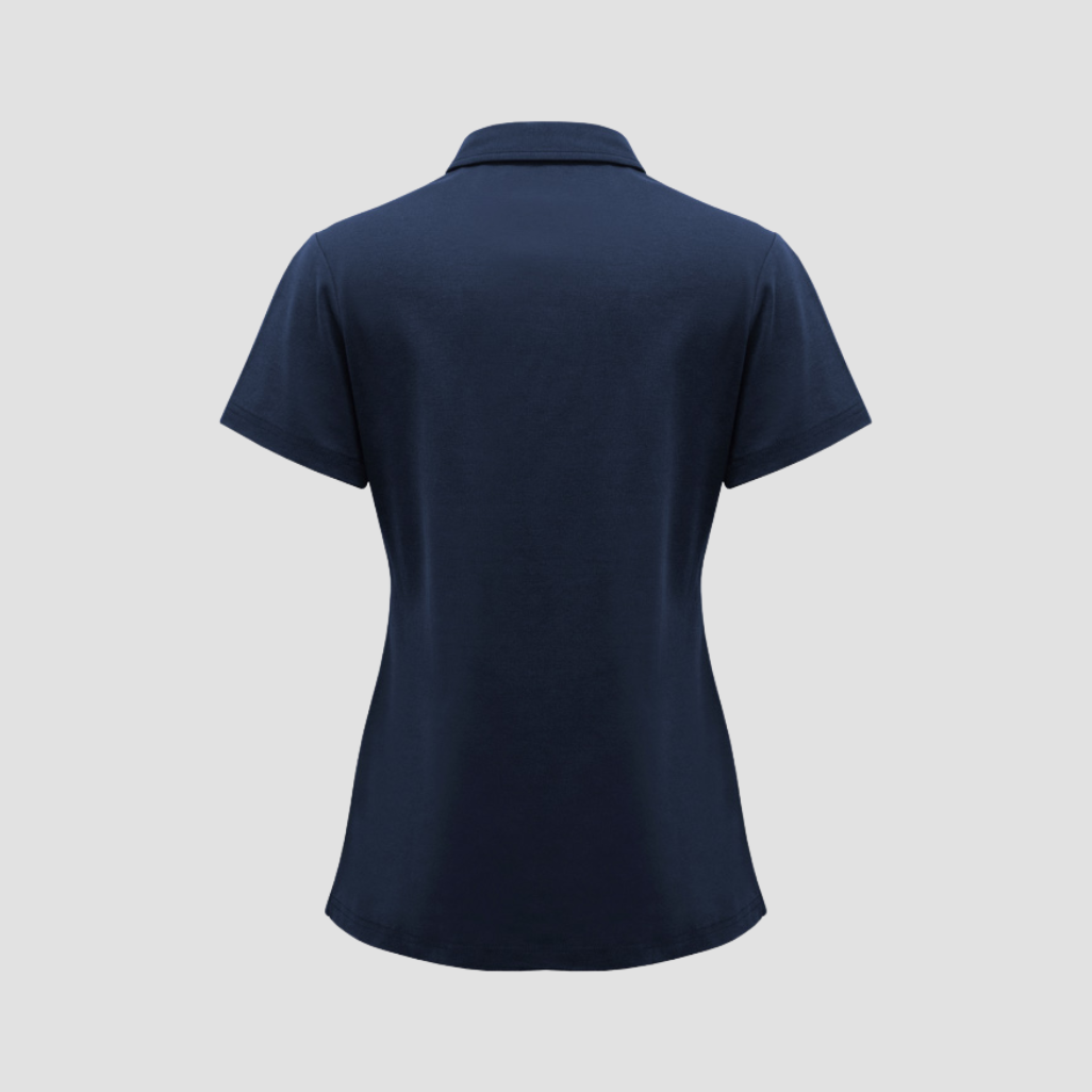 P515LS - Womens Fashion Biz Lotus Short Sleeve Polo