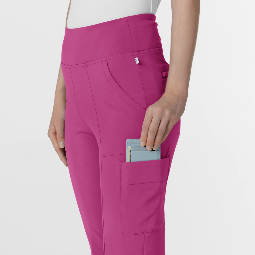 5534 - Womens Wink Renew Cargo Flare Scrub Pant - Raspberry - S
