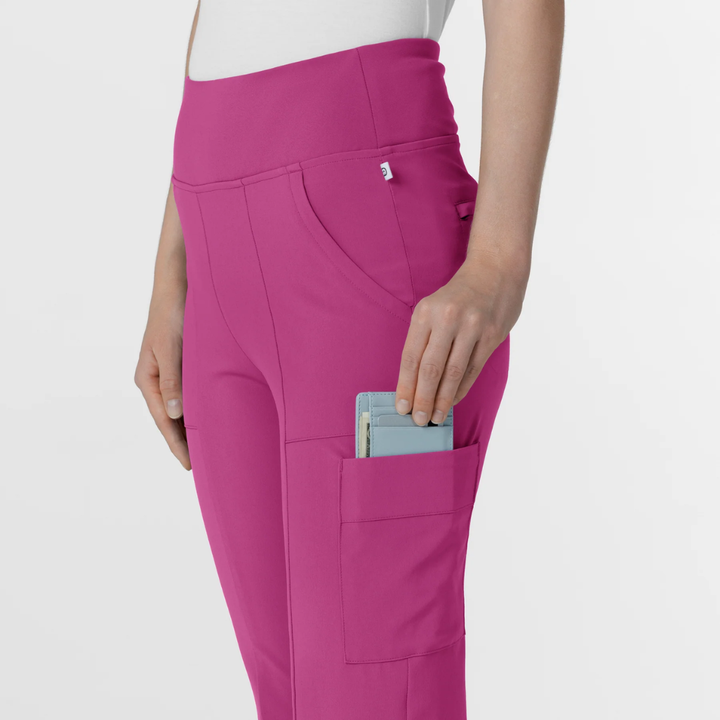 5534 - Womens Wink Renew Cargo Flare Scrub Pant - Raspberry - S