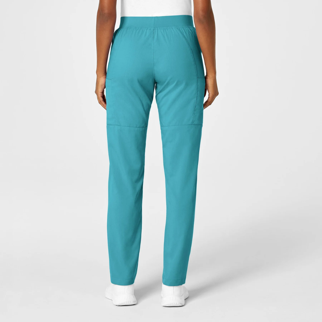 5419 - Womens Wonderwink Pro Knit Waist Scrub Pant - Teal - XXS | L | XL | 2XL | 5XL