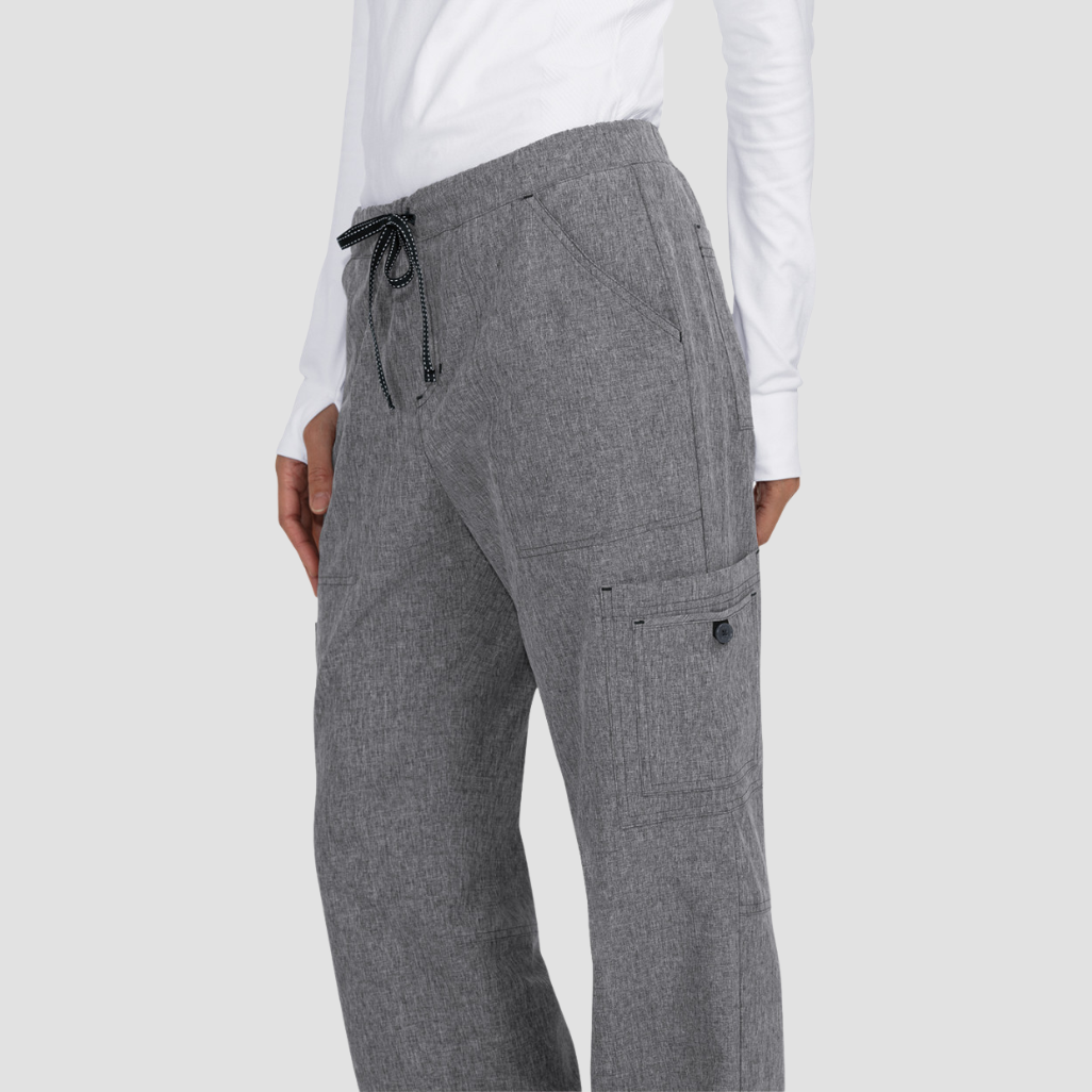 731 - Womens Koi Holly Heather Grey Scrub Pant - XXS | L | 2X | 3X | 4X | 5X