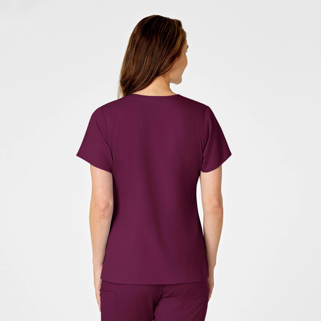 6319 - Womens Wonderwink Pro Scrub Top - Wine - 3XL | 5XL