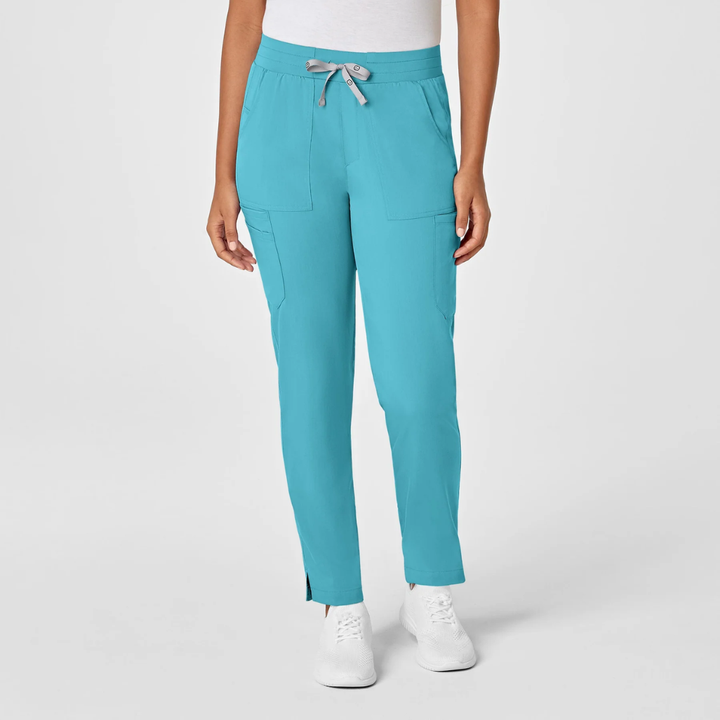 5519 - Womens Wonderwink Pro Slim Leg Cargo Pant - Teal - XL | 2XL