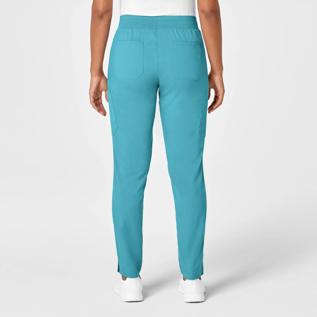 5519 - Womens Wonderwink Pro Slim Leg Cargo Pant - Teal - XL | 2XL