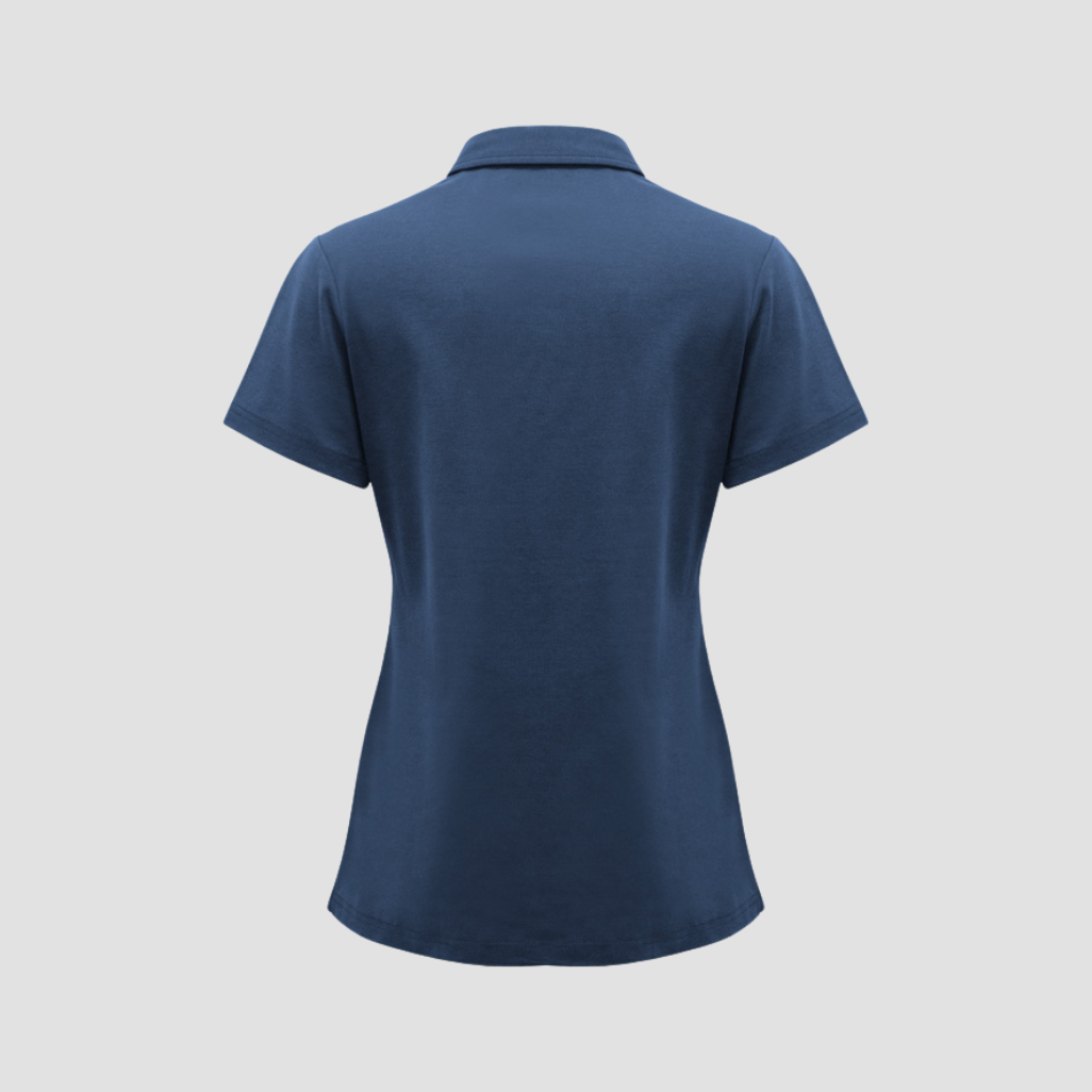 P515LS - Womens Fashion Biz Lotus Short Sleeve Polo