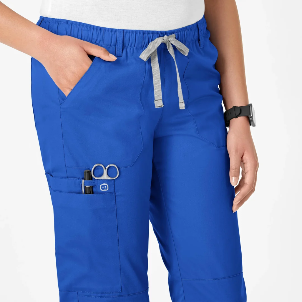 504 - Womens Wonderwork Cargo Scrub Pant - Royal - XXS | XS | 3XL