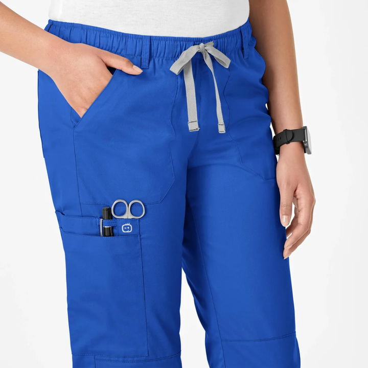 504 - Womens Wonderwork Cargo Scrub Pant - Royal - XXS | XS | 3XL