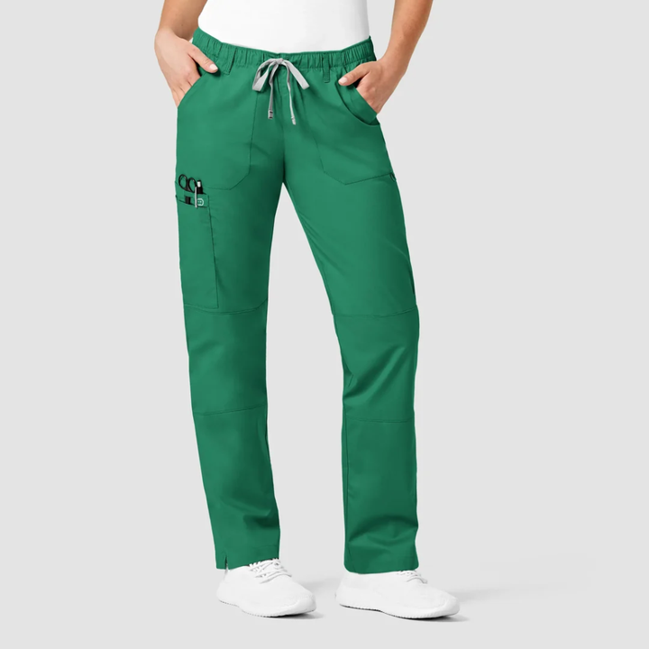 504 - Womens Wonderwork Cargo Scrub Pant - Hunter - XXS