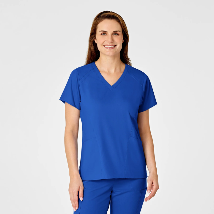 6319 - Womens Wonderwink Pro Scrub Top - Royal - 2XL | 3XL | 5XL