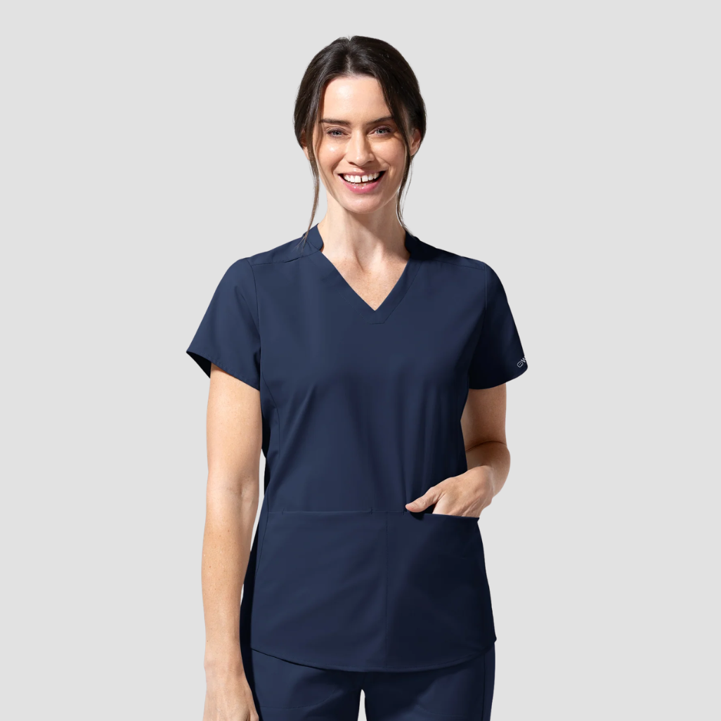 6270 - Womens Wink Aura Allure V-Neck Scrub Top