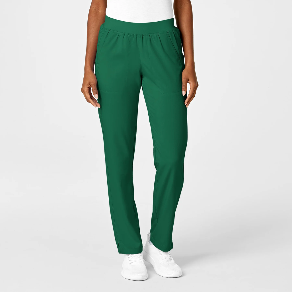 5419 - Womens Wonderwink Pro Knit Waist Scrub Pant - Hunter - XXS | XS | XXSP | XSP | 2XP