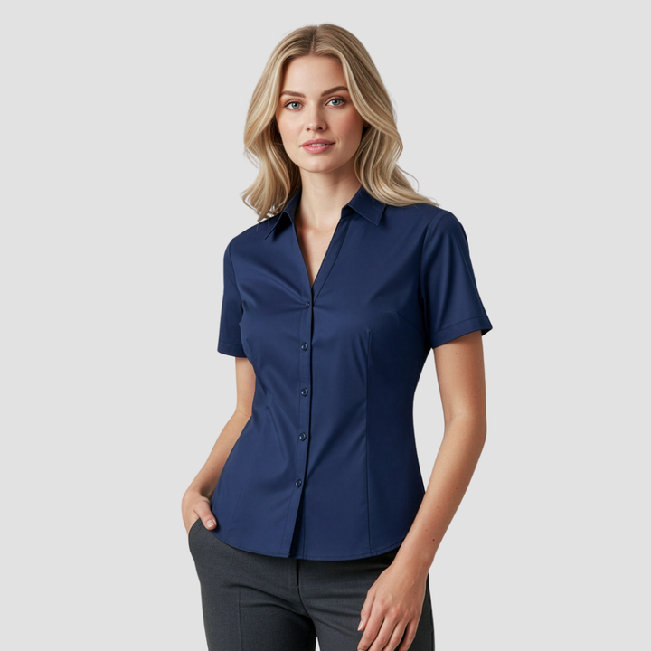 LB7301 - Womens Fashion Biz Metro Shirt Short Sleeve