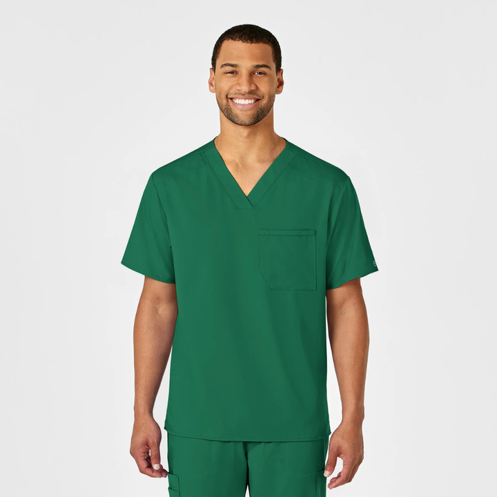 6619 - Mens Wonderwink Pro Scrub Top - Hunter- XL | 2XL | 3XL | 4XL | 5XL