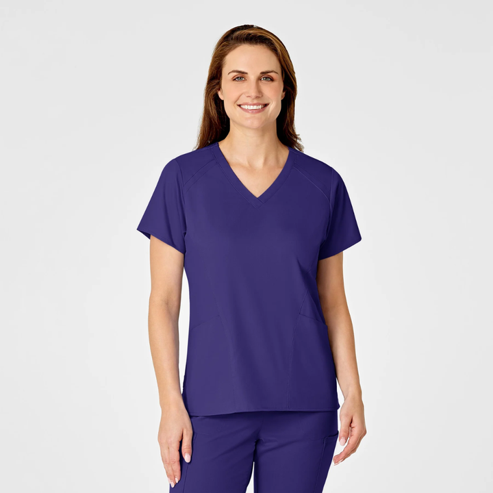 6319 - Womens Wonderwink Pro Scrub Top - Grape - 3XL | 5XL