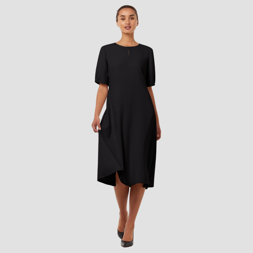 CAT6BH - Womens NNT Olivia Heavy Georgette Short Sleeve Dress