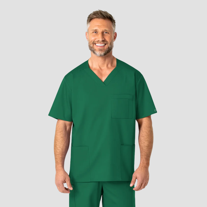 103 - Mens Wonderwork Scrub Top - Hunter - XS | S | M| L | XL | 2XL | 3XL
