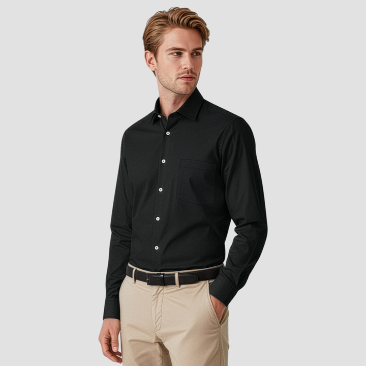 RS968ML - Mens Fashion Biz Charlie Classic Fit Long Sleeve Shirt