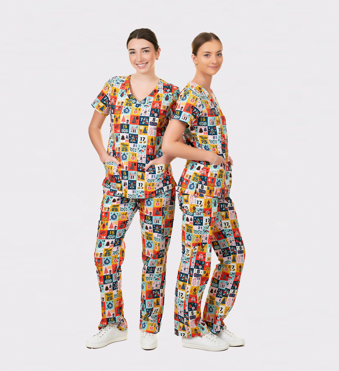 Shiftready Christmas Scrub Set - Advent Calendar