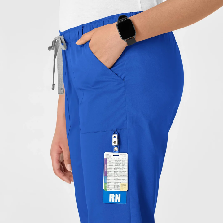 504 - Womens Wonderwork Cargo Scrub Pant - Royal - XXS | XS | 3XL