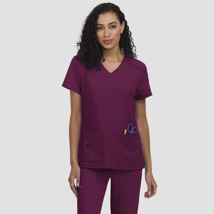 C101 - Womens Koi Cureology Cardi Scrub Top