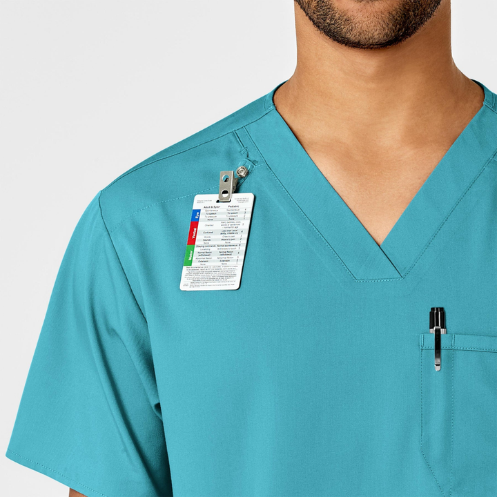 6619 - Mens Wonderwink Pro Scrub Top - Teal - XS | XL