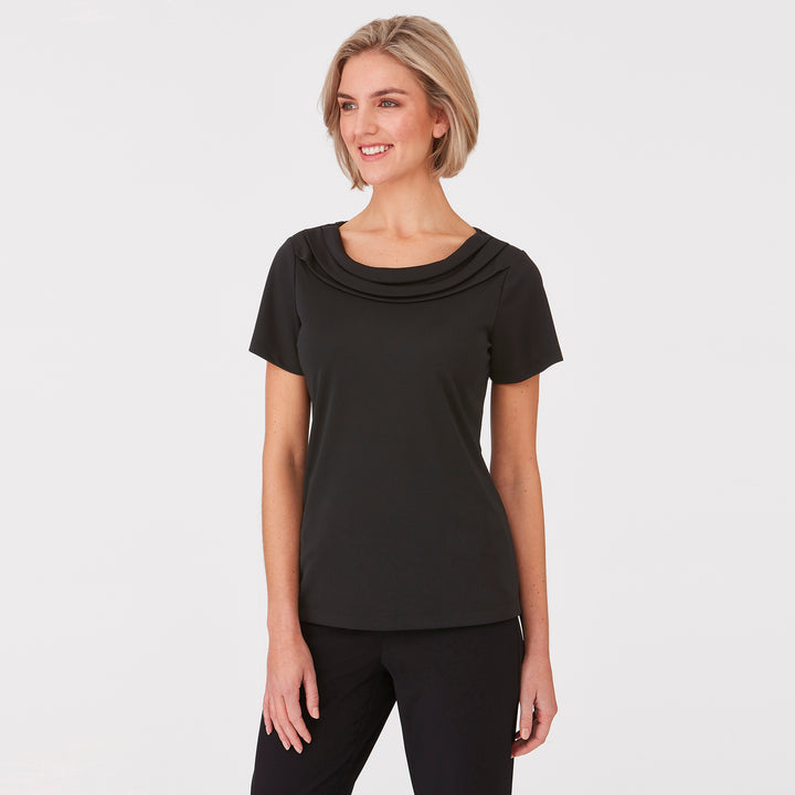 2227 - Womens City Collection Eva Short Sleeve Top