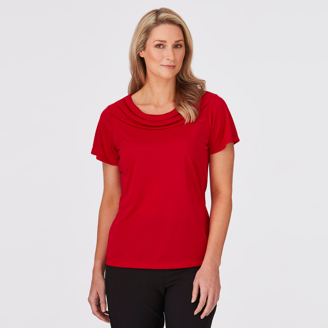 2227 - Womens City Collection Eva Short Sleeve Top