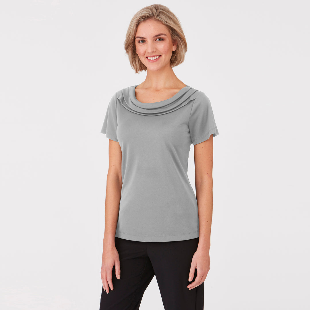 2227 - Womens City Collection Eva Short Sleeve Top