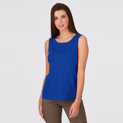 Womens City Collection Smart Knit Sleeveless Top