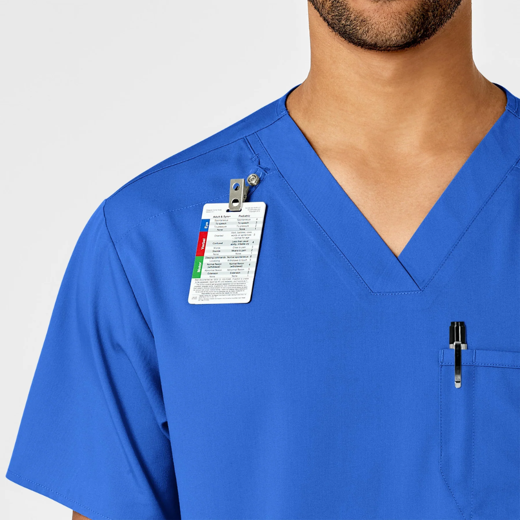 6619 - Mens Wonderwink Pro Scrub Top - Royal - S | L