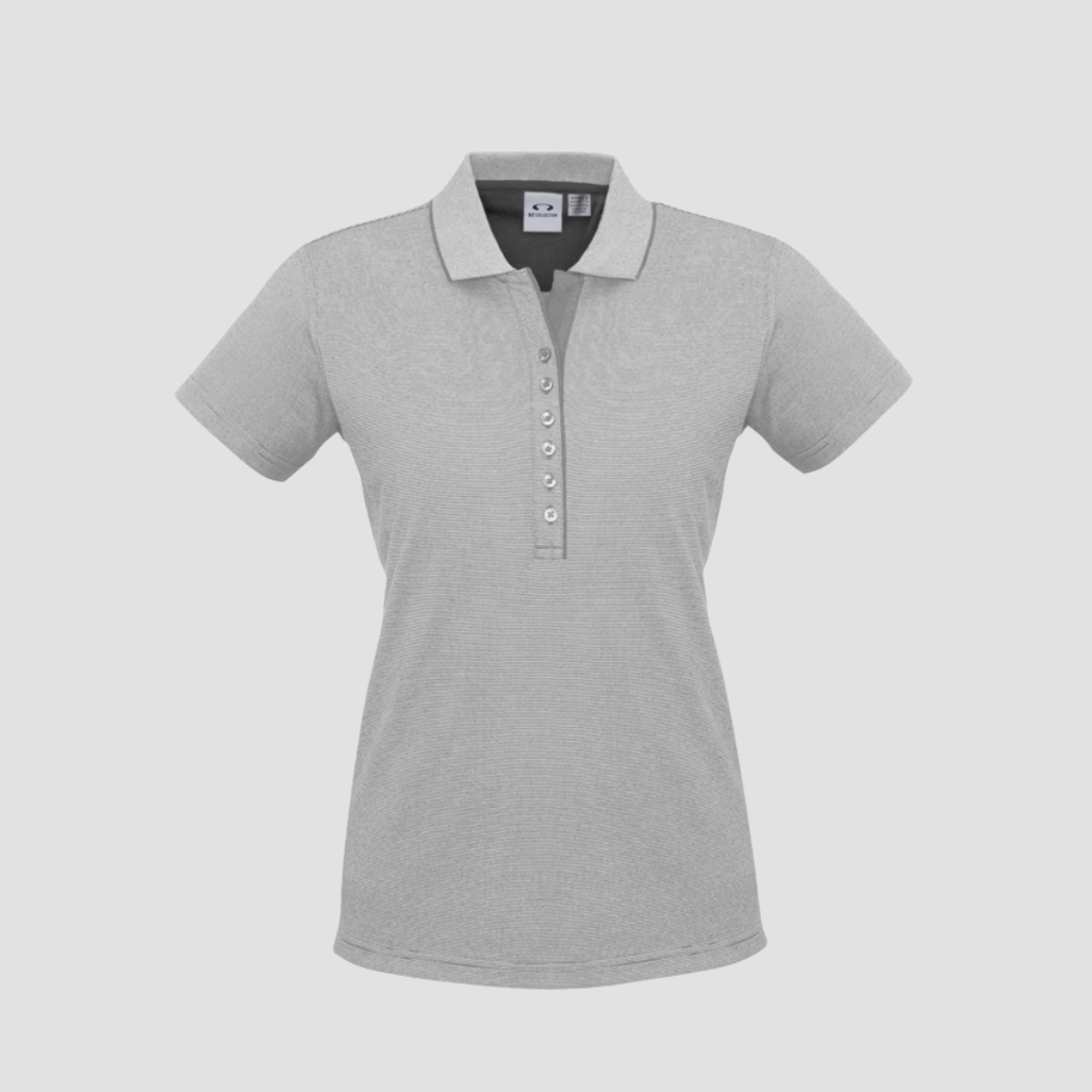 P501LS - Womens Fashion Biz Shadow Short Sleeve Polo