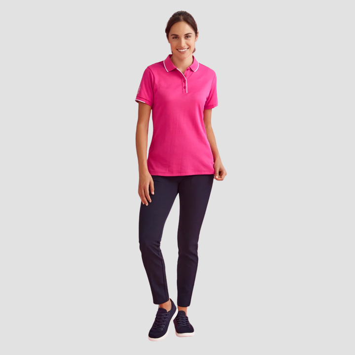 CST313LS - Womens Bizcare Pink Polo