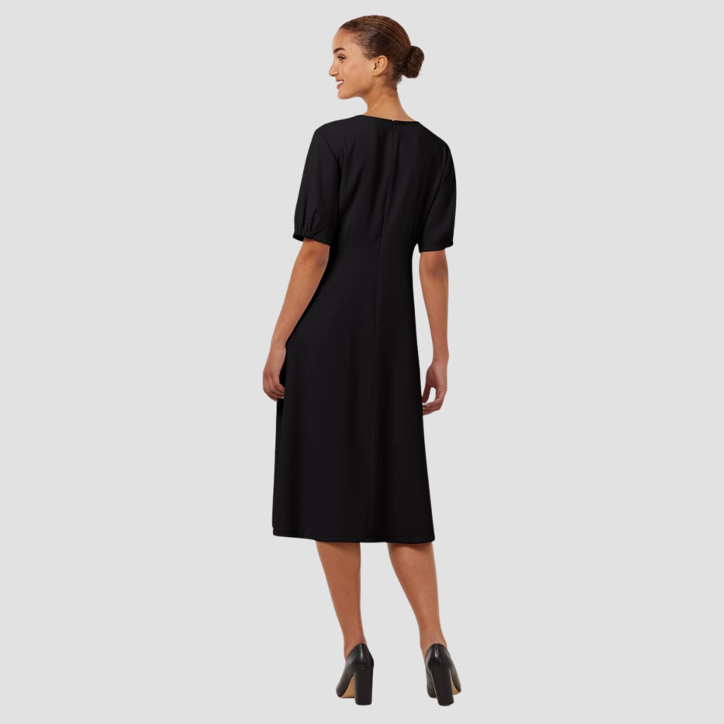CAT6BH - Womens NNT Olivia Heavy Georgette Short Sleeve Dress