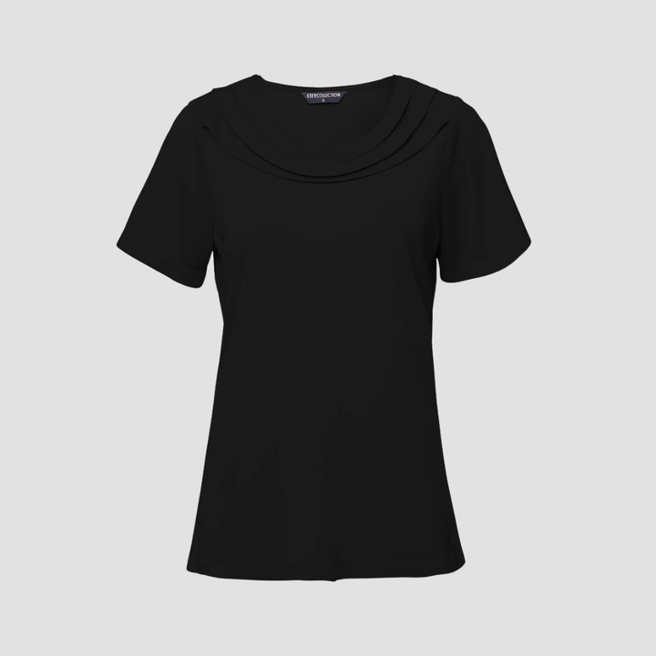 2227 - Womens City Collection Eva Short Sleeve Top