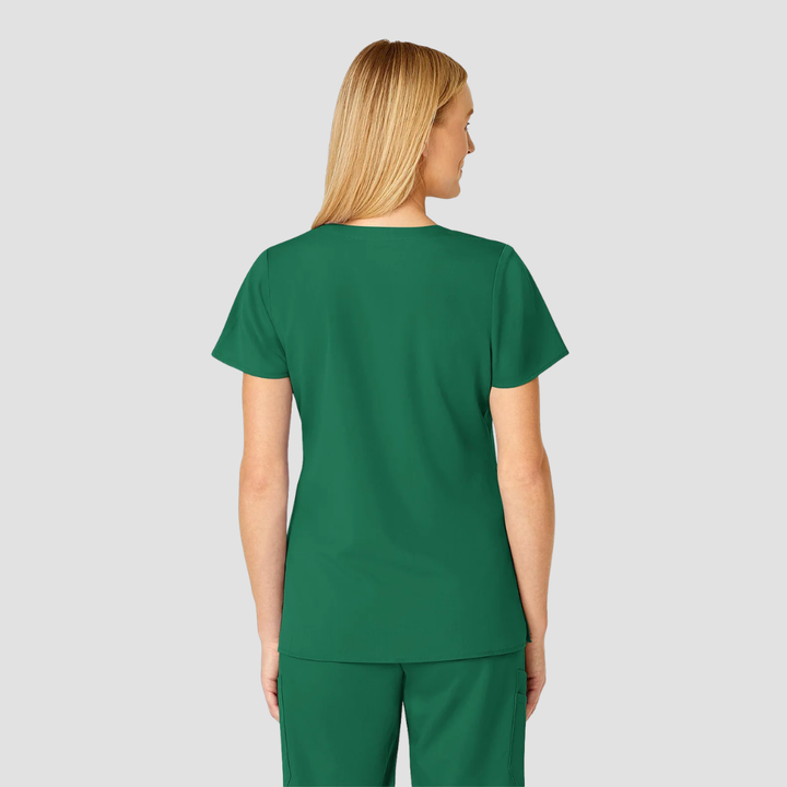 6519 - Womens Wink Pro 4 Pocket Wrap Scrub Top - Hunter - XL