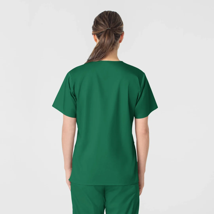 101 - Womens Wink WonderWork V-Neck Scrub Top - Hunter - 2XL