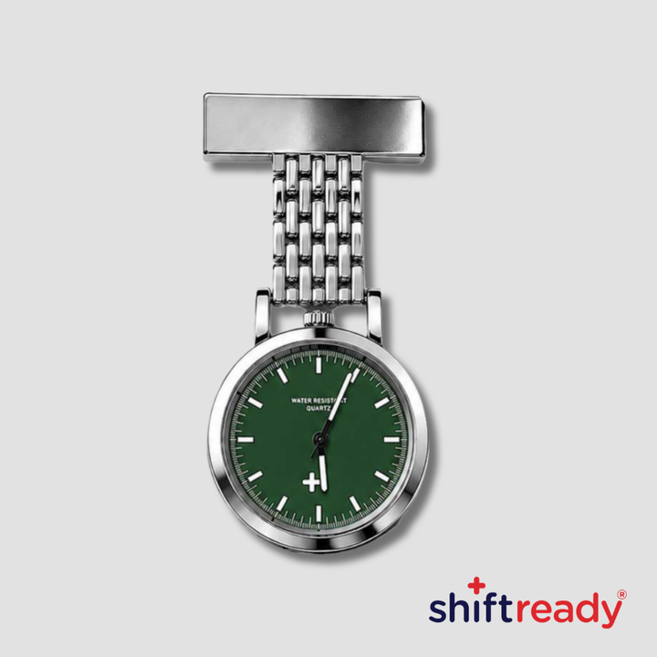 Shift Ready Metal Fob Watch - Green
