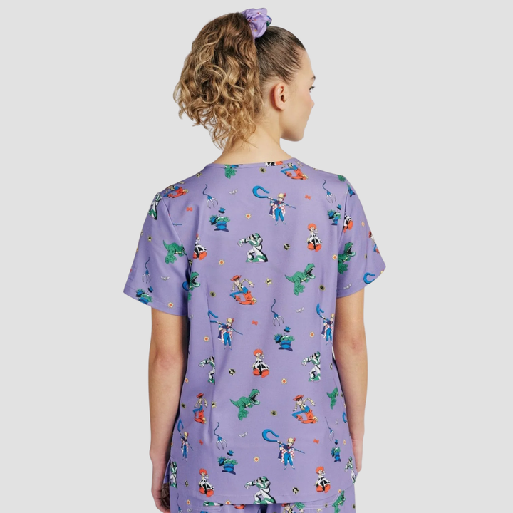 Womens Dr Woof Disney &amp; Pixar’s Toy Story You’ve got a Friend Scrub Top