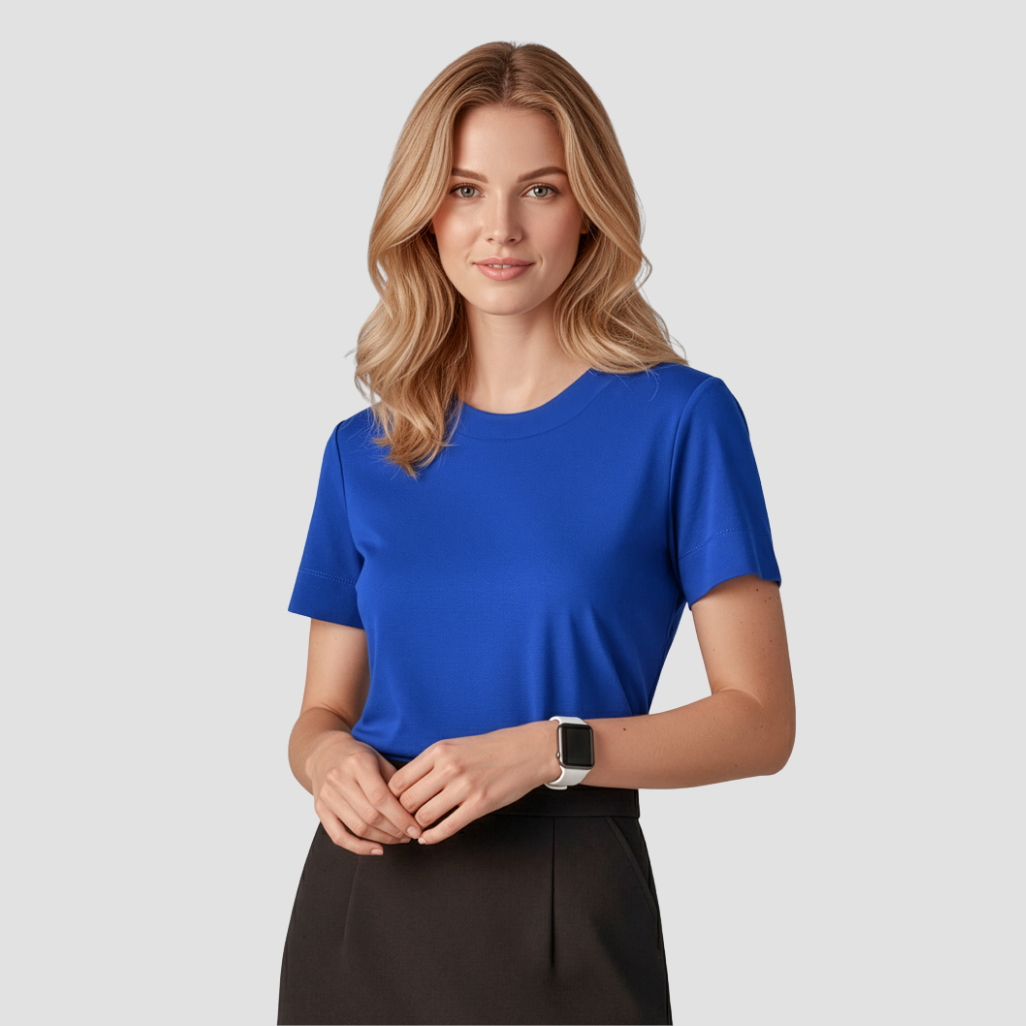 CS952LS - Womens Fashion Biz Marley Short Sleeve Jersey Top