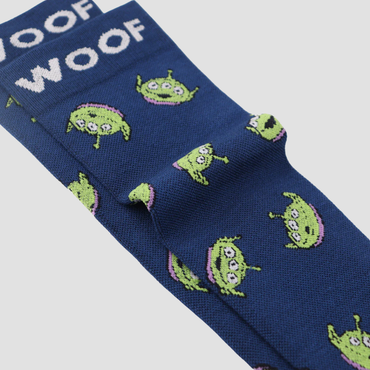 Dr Woof Disney &amp; Pixar’s Little Green Men Bamboo Compression Socks