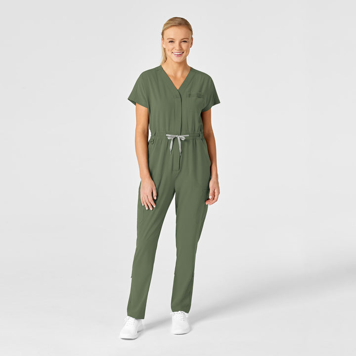3134 - Womens Wink Renew Straight Leg Scrub Jumpsuit