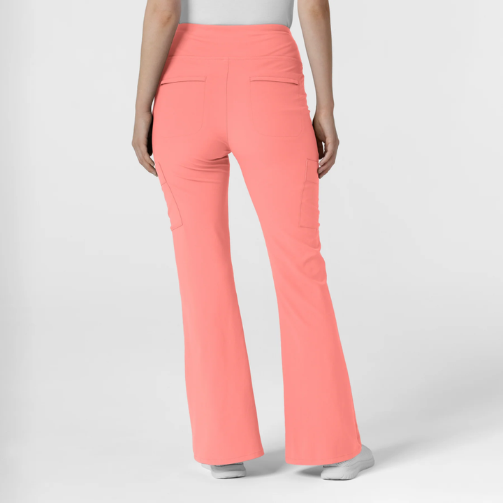 5534 - Womens Wink Renew Cargo Flare Scrub Pant Paradise Pink - XS